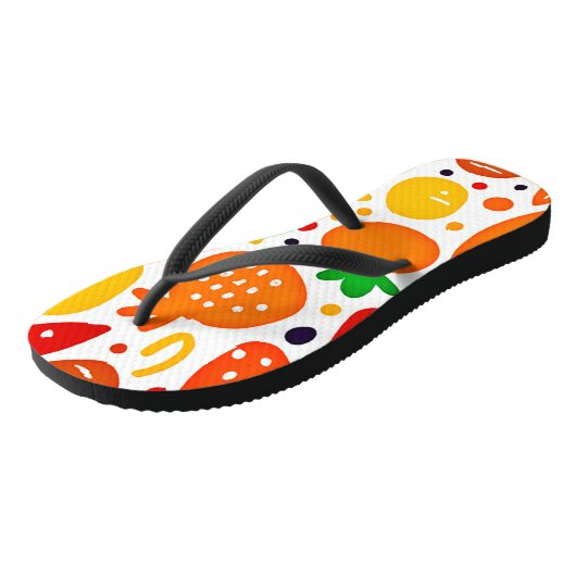 果実鮮やか模様 ビーチサンダル (アングル)