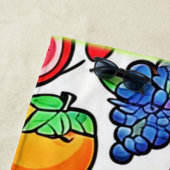 果実鮮やか模様 ビーチタオル (インサイチュ)