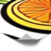 果実鮮やか模様 ポスター (角)