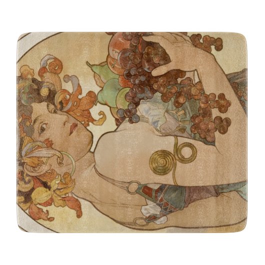 果実(アールヌーボー)(雌ポートレート)（果実） カッティングボード (正面)