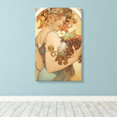 果実(アールヌーボー)(雌ポートレート)（果実） キャンバスプリント (インサイチュ (ウッドフロア))