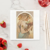 果実(アールヌーボー)(雌ポートレート)（果実） スタンダードランチョンナプキン (インサイチュ)