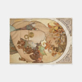 果実(アールヌーボー)(雌ポートレート)(果実) フリースブランケット (正面(横))