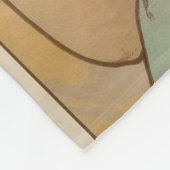 果実(アールヌーボー)(雌ポートレート)(果実) フリースブランケット (角)