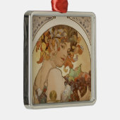果実(アールヌーボー)(雌ポートレート)（果実） メタルオーナメント (右)