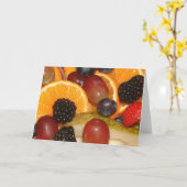 果実 カード (黄色い花)