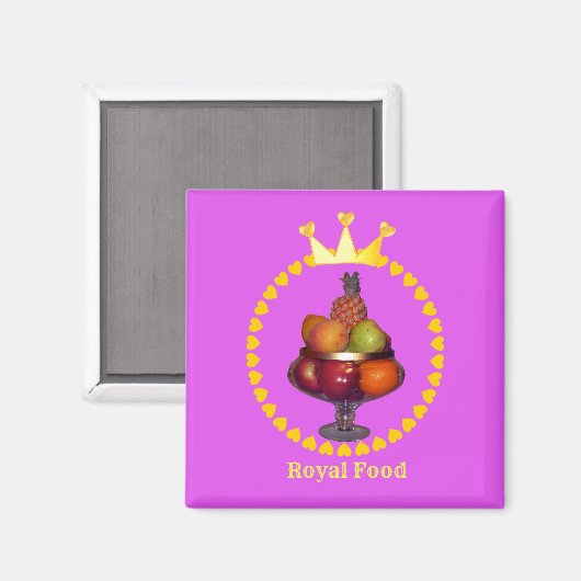 果実、クラウンおよびハート マグネット (正面/裏面)