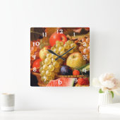 果実 スクエア壁時計 (ホーム)