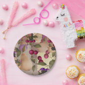 果実、パッチワーク ペーパープレート (パーティー)