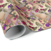 果実、パッチワーク ラッピングペーパー (ロールコーナー)