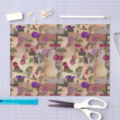 果実、パッチワーク 薄葉紙 (クラフト)