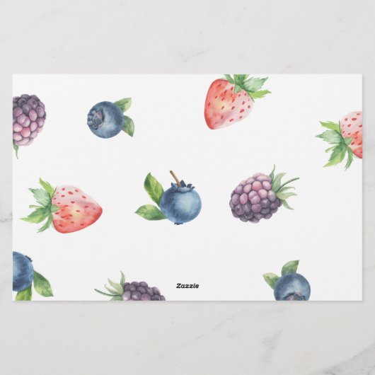 果実 – ブライダルシャワーアドバイスと願い 便箋 (裏面)