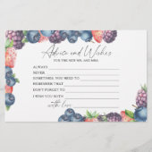 果実 – ブライダルシャワーアドバイスと願い 便箋 (正面)