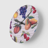 果実 ラウンド壁時計 (傾斜)