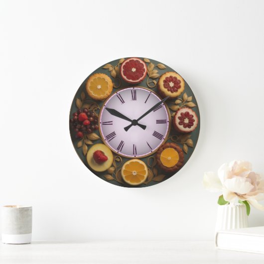 果実 ラージ壁時計 (ホーム)