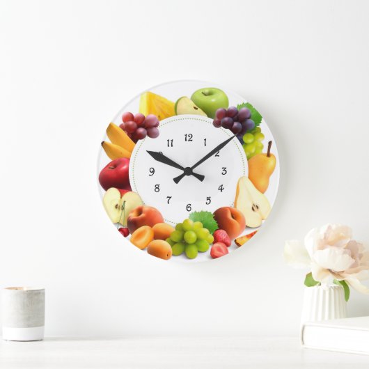果実 ラージ壁時計 (ホーム)