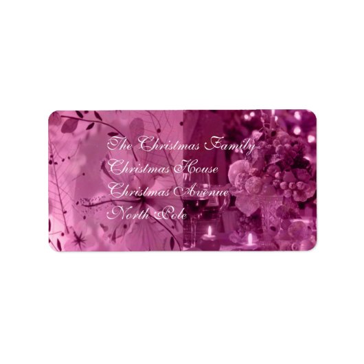 果実、ワイン、花 ラベル (正面)