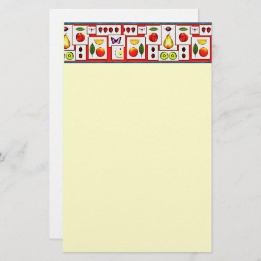 果実 便箋 (正面/裏面)