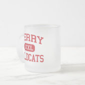 果実-山猫-高等学校-果実アラバマ フロストグラスマグカップ (正面左)