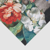 果実、花、葡萄、桃と小鳥 薄葉紙 (詳細)