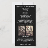 果敢にロマンチックなスケルトン結婚式 プログラム (裏面)