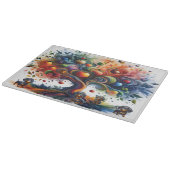 果樹の下のダックスフント カッティングボード (角)