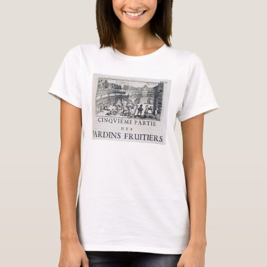 果樹を植える、「ル・パフェ・ジャルディニエ」 Tシャツ (正面)
