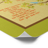 「果樹園で聞き取った」（ロビン&スパロー）プリント ポスター (角)