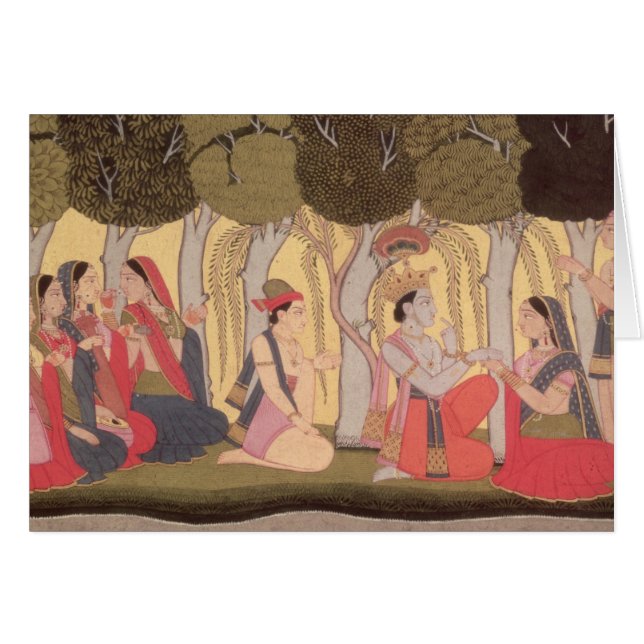 果樹園につくRadhaおよびKrishna Kulu (正面横)