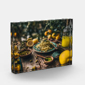 果樹園のシチリア・ピスタチオ・ペストスパゲッティ フォトブロック (左)