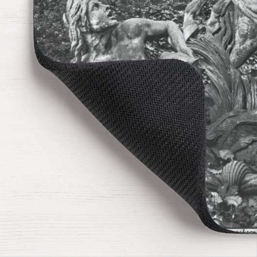 果樹園の太陽の2頭の馬に手入れをするトリトン マウスパッド (コーナー)