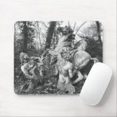 果樹園の太陽の2頭の馬に手入れをするトリトン マウスパッド (マウス)