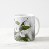果樹園の桜の花が咲く枝 コーヒーマグカップ (正面右)