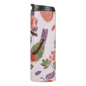 果樹園の鳥シームレスパターン タンブラー (回転右)