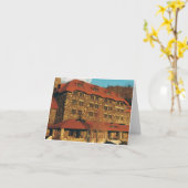 果樹園公園のインのメッセージカード カード (黄色い花)