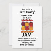果汁ジャムに果汁の甘みを入れた果汁 招待状 (正面)