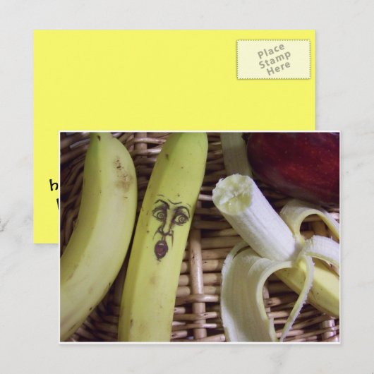 果物かごの端 ポストカード (正面/裏面)