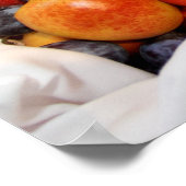 果物が入ったバスケット ポスター (角)