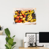 果物が入ったバスケット ポスター (ホームオフィス)