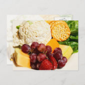 果物とクラッカー付きチキンサラダ ポストカード (正面/裏面)