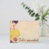 果物とクリスマスの動機… シーズンポストカード (スタンド正面)