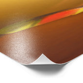 果物とバターフライの入ったガラスのバスケット フォトプリント            (角)