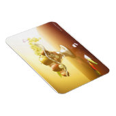 果物とバターフライの入ったガラスのバスケット マグネット (右側)