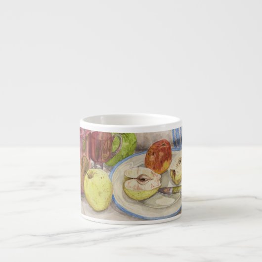 果物とワインの静かな絵画生活 エスプレッソカップ (正面)