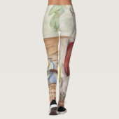 果物とワインの静かな絵画生活 レギンス (裏面)