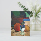 果物と色彩油絵 ポストカード (スタンド正面)