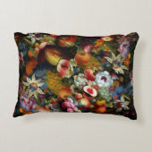 果物と花が生き残る アクセントクッション (裏面)