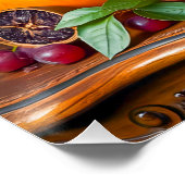 果物と花の中の雄ネコ ポスター (コーナー)