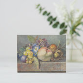 果物と花の静物画 (1824 - 1900)  ポストカード (スタンド正面)