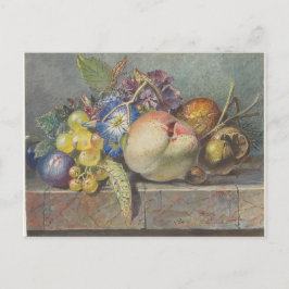 果物と花の静物画 (1824 - 1900)  ポストカード
